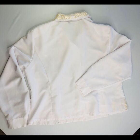 Perlita White Choir Performance Blouse – Western / Formal Concert Top | Size XL - Picture 7 of 8